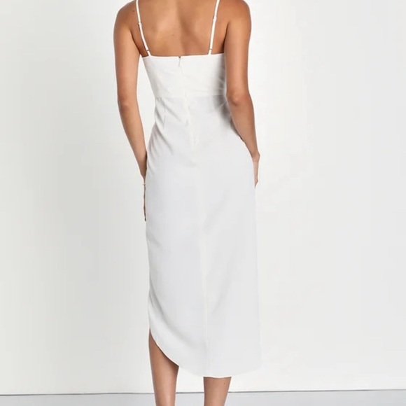 Lulu’s White Sleeveless Midi Dress - Picture 2 of 8